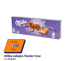 Action Milka cakejes Tender Cow aanbieding