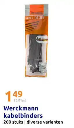Action Werckmann kabelbinders aanbieding