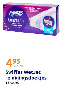 Action Swiffer WetJet reinigingsdoekjes aanbieding