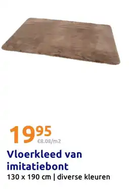 Action Vloerkleed van imitatiebont aanbieding
