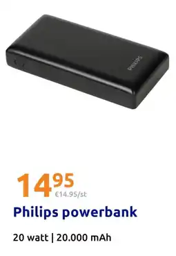 Action Philips powerbank aanbieding