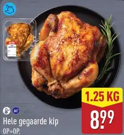 ALDI Hele gegaarde kip aanbieding