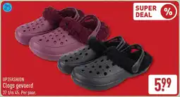 ALDI Clogs gevoerd aanbieding