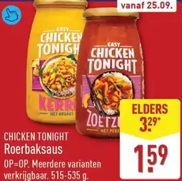 ALDI Chicken Tonight Roerbaksaus aanbieding