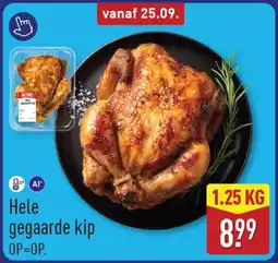 ALDI Hele gegaarde kip aanbieding