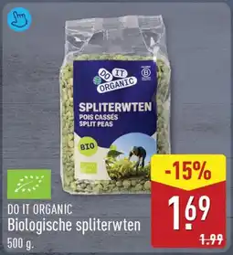 ALDI Do It Organic Biologische Spliterwten aanbieding