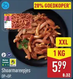 ALDI Shoarmareepjes XXL aanbieding