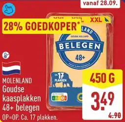 ALDI Molenland Goudse Kaasplakken 48+ Belegen aanbieding