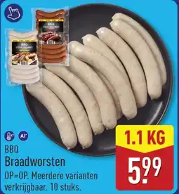 ALDI BBQ Braadworsten aanbieding