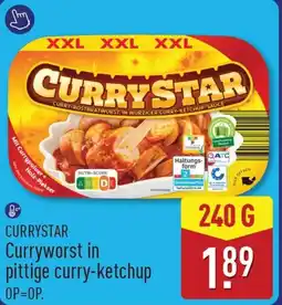 ALDI Curryworst in Pittige Curry-Ketchup aanbieding
