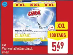 ALDI Una Vaatwastabletten Classic XXL aanbieding