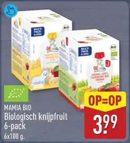 ALDI Mamia Bio Biologisch Knijpfruit aanbieding