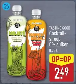 ALDI Tasting Good Cocktailsiroop 0% Suiker aanbieding