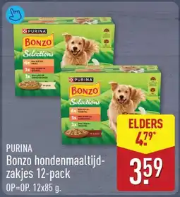 ALDI Purina Bonzo Hondenmaaltijdzakjes aanbieding