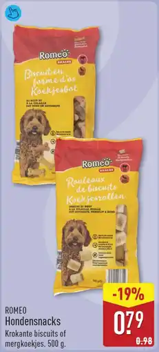 ALDI Romeo Hondensnacks aanbieding