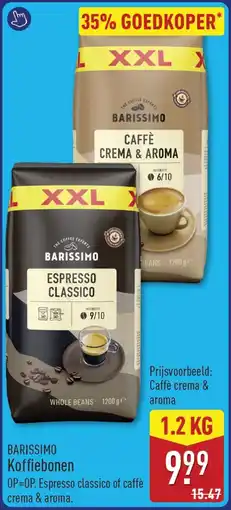 ALDI Barissimo Koffiebonen aanbieding