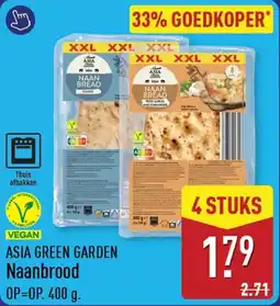 ALDI Asia Green Garden Naanbrood aanbieding