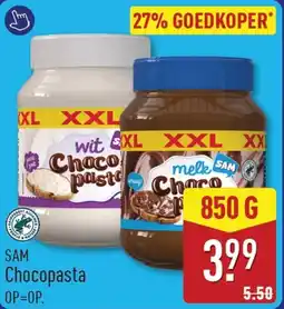 ALDI Sam Chocopasta aanbieding