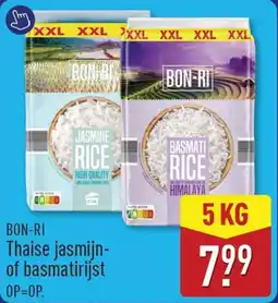 ALDI Bon-Ri Thaise Jasmijn of Basmatirijst aanbieding