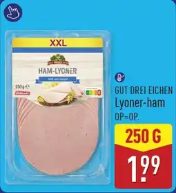 ALDI Gut Drei Eichen Lyoner-Ham aanbieding