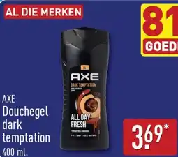 ALDI AXE Douchegeel Dark Temptation aanbieding
