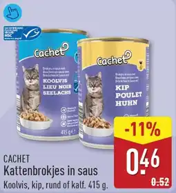 ALDI Cachet Kattenbrokjes in Saus aanbieding