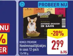 ALDI Romeo Premium Hondenmaaltijdzakjes aanbieding