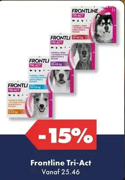 Huisdier Voordeelshop Frontline Tri-Act aanbieding