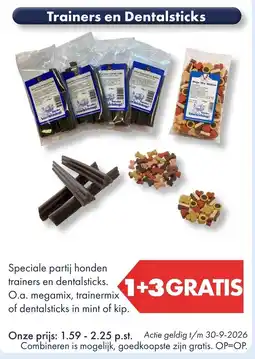 Huisdier Voordeelshop Trainers en Dentalsticks aanbieding