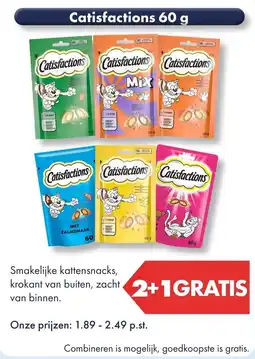 Huisdier Voordeelshop Catisfactions aanbieding