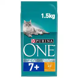 Pets Place Purina One Senior - Kattenbrokken - Kip&Granen 1,5 kg aanbieding