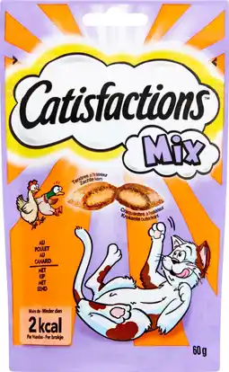 Pets Place Catisfactions Kattensnoepjes Kip En Eend - Verwensnacks - 60 g Kip&Eend aanbieding