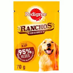 Pets Place Pedigree Ranchos - Kauwsnacks - 70 g Kip aanbieding