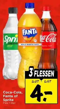 Vomar Voordeelmarkt Coca-Cola, Fanta of Sprite aanbieding