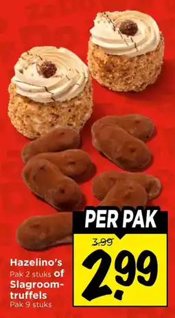 Vomar Voordeelmarkt Hazelnos's Slagroom-truffels aanbieding