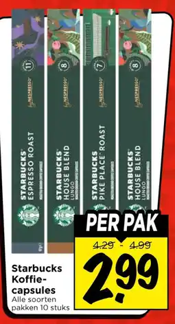Vomar Voordeelmarkt Starbucks Koffie-capsules aanbieding