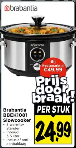 Vomar Voordeelmarkt Brabantia Slowcooker aanbieding
