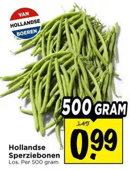 Vomar Voordeelmarkt Hollandse Sperziebonen aanbieding