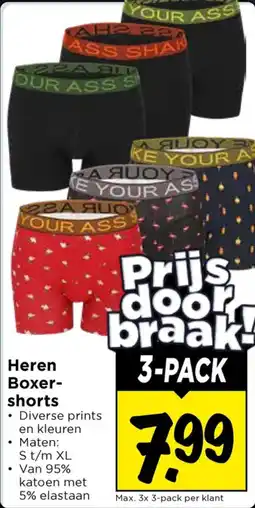 Vomar Voordeelmarkt Heren Boxer-shorts aanbieding