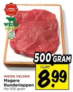 Vomar Voordeelmarkt Magere Runderlappen aanbieding