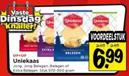 Vomar Voordeelmarkt Uniekaas aanbieding