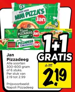 Vomar Voordeelmarkt Jan Pizzadeeg aanbieding