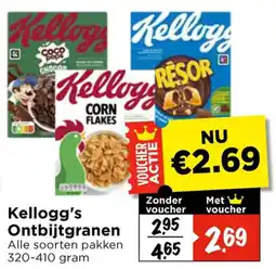 Vomar Voordeelmarkt Alle Kellogg's Ontbijtgranen aanbieding