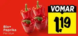 Vomar Voordeelmarkt Bio+ Paprika aanbieding