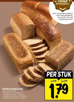 Vomar Voordeelmarkt Volkorenbrood aanbieding