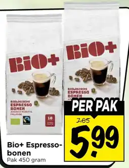 Vomar Voordeelmarkt Bio+ Espresso-bonen aanbieding