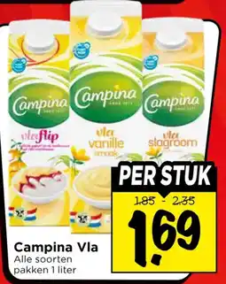 Vomar Voordeelmarkt Alle Campina Vla aanbieding