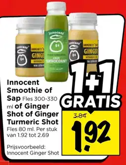 Vomar Voordeelmarkt Innocent Smoothie of Sap aanbieding