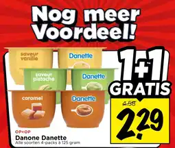 Vomar Voordeelmarkt Alle Danone Danette aanbieding