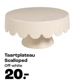 Kwantum Taartplateau Scalloped Off-white aanbieding
